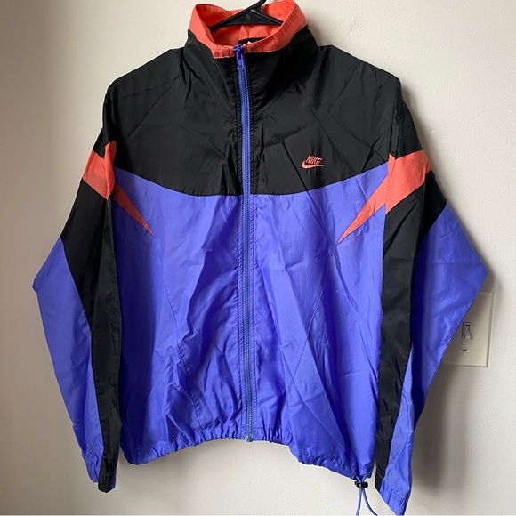 Nike Jackets & Blazers - Vintage Nike Black and Purple Windbreaker Jacket fits women’s M